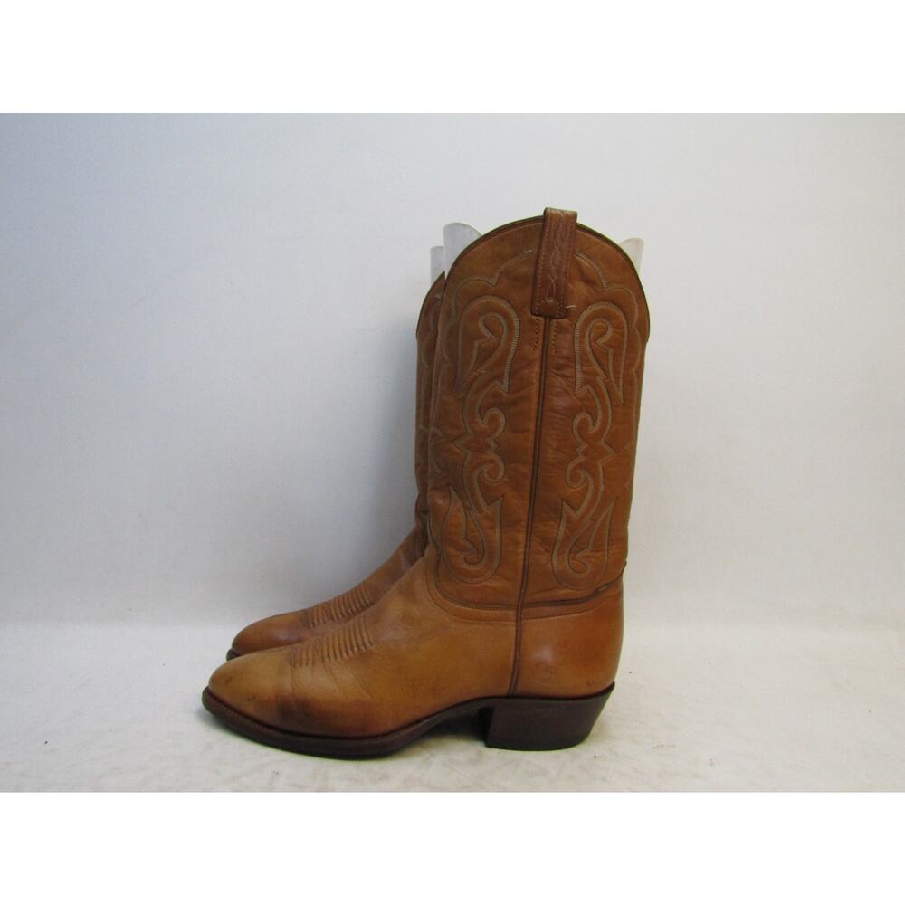 El Dorado Mens Size 11.5 D Brown All Leather Cowboy Western Boots